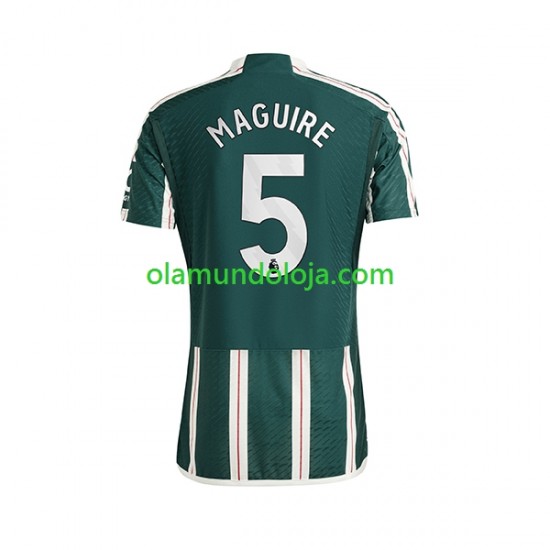 Camisola Manchester United Harry Maguire 5 Homem Equipamento Segundo 2023-2024 Manga Curta